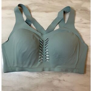 Victoria Secret Sport Angel Max High Impact Bra 34DD Teal Blue Strappy Support